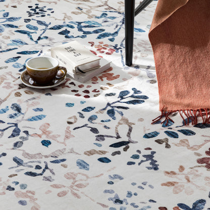 Machine Washable Rug - Ivory Bloom