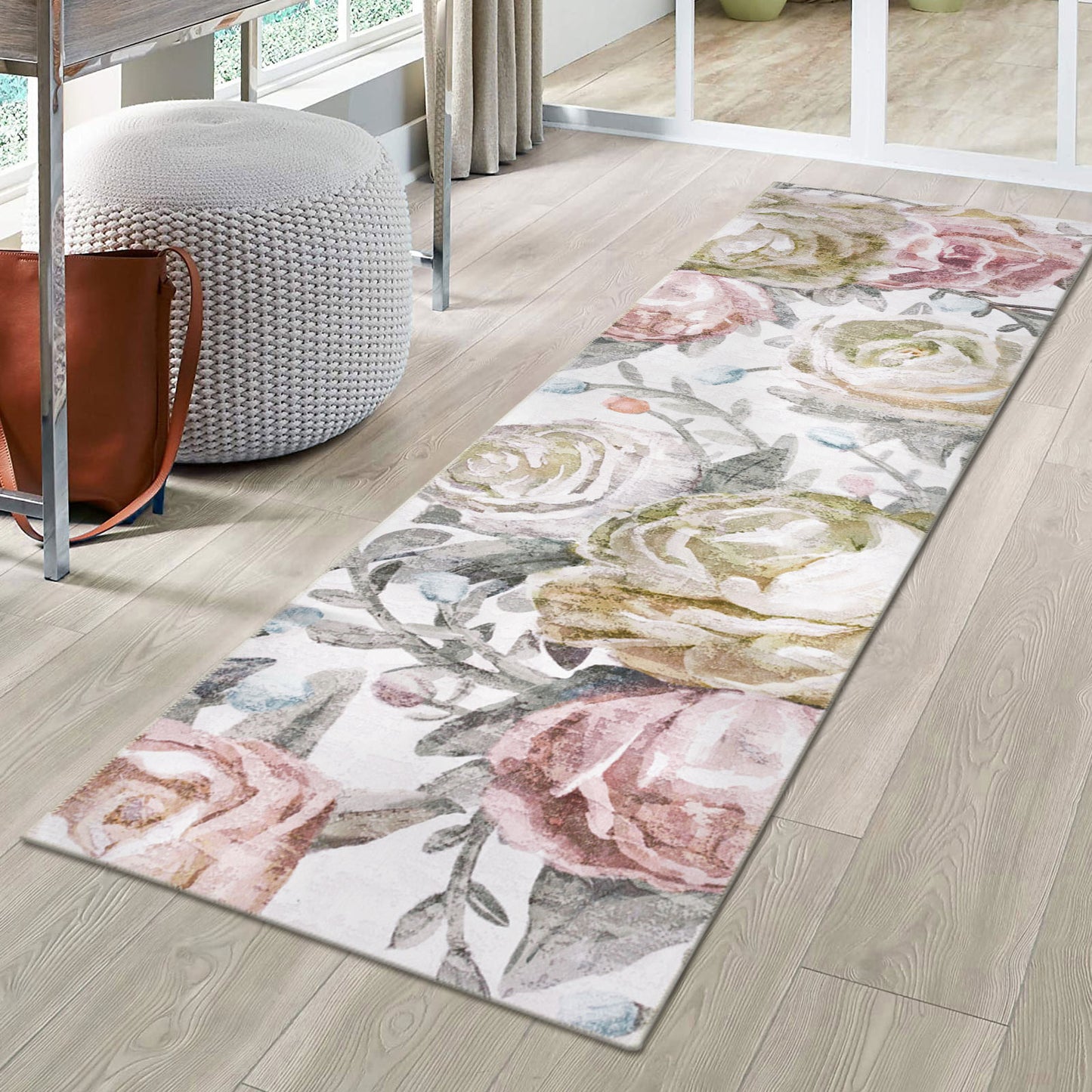Machine Washable Rug - Rose Garden