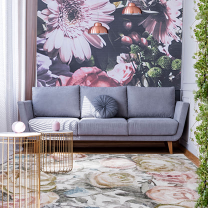 Machine Washable Rug - Rose Garden