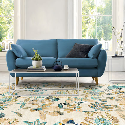 Machine Washable Rug - Retro Flora