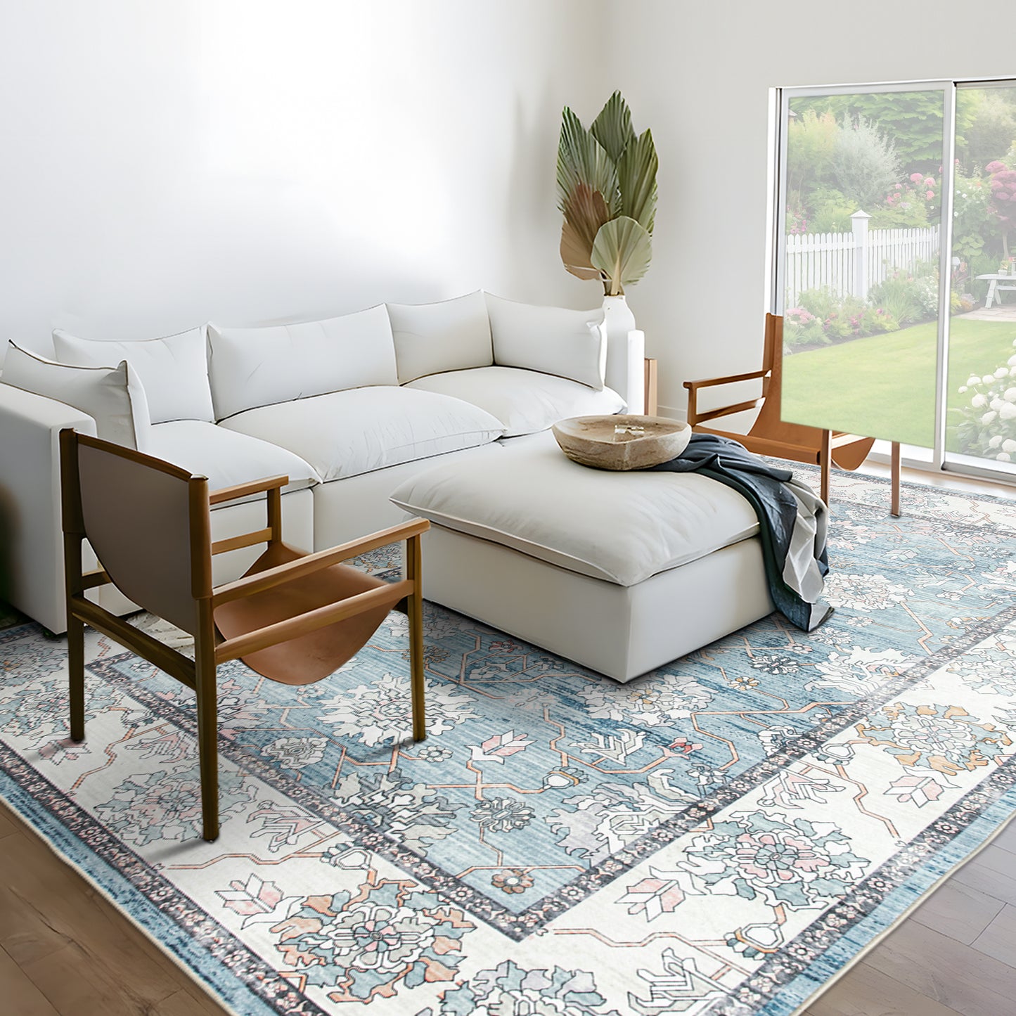 Machine Washable Rug - Isla Sky