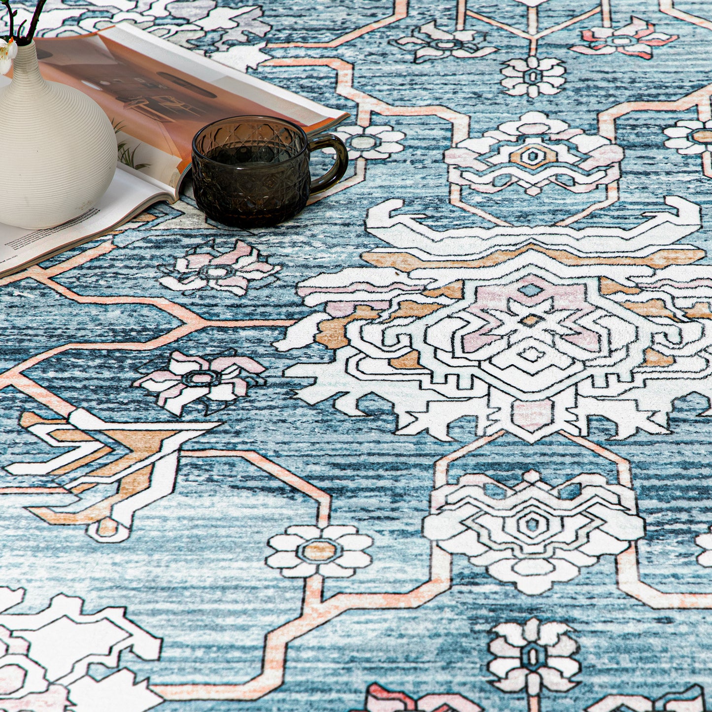 Machine Washable Rug - Isla Sky