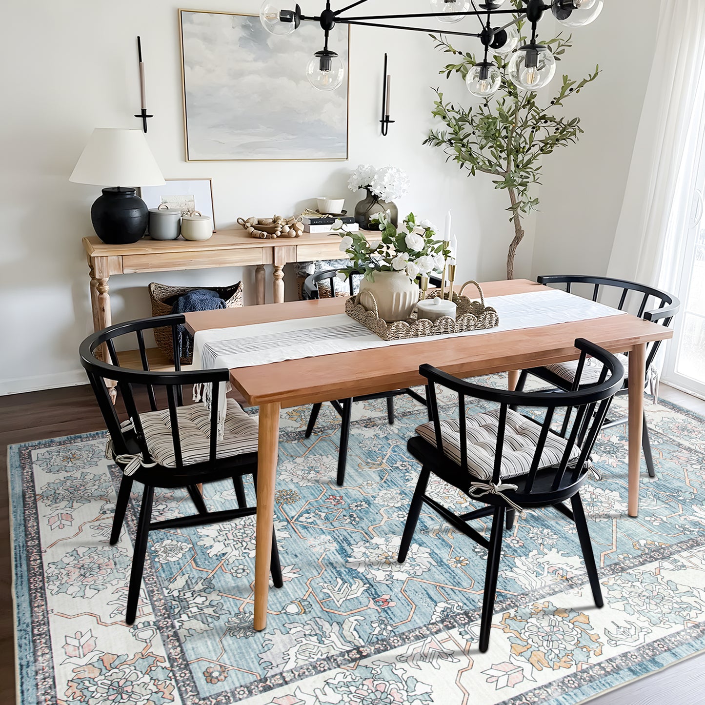Machine Washable Rug - Isla Sky