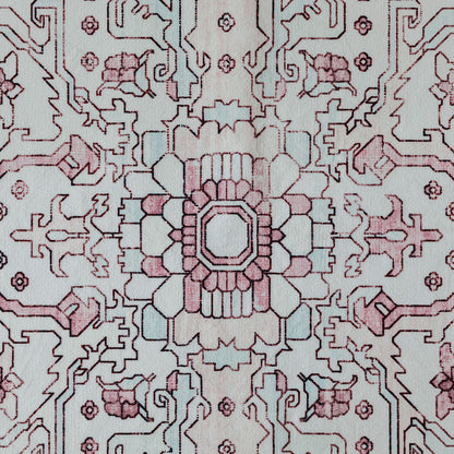Machine Washable Rug - Pastel Pink