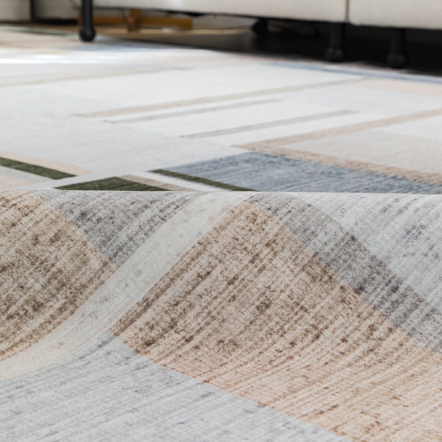 Machine Washable Rug - Abstract Terra