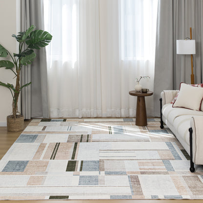 Machine Washable Rug - Abstract Terra