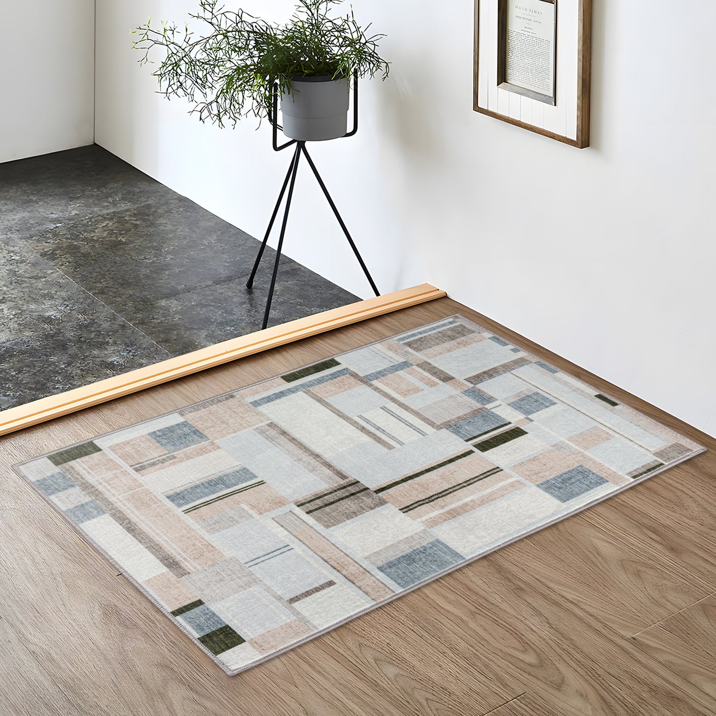Machine Washable Rug - Abstract Terra