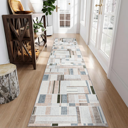 Machine Washable Rug - Abstract Terra