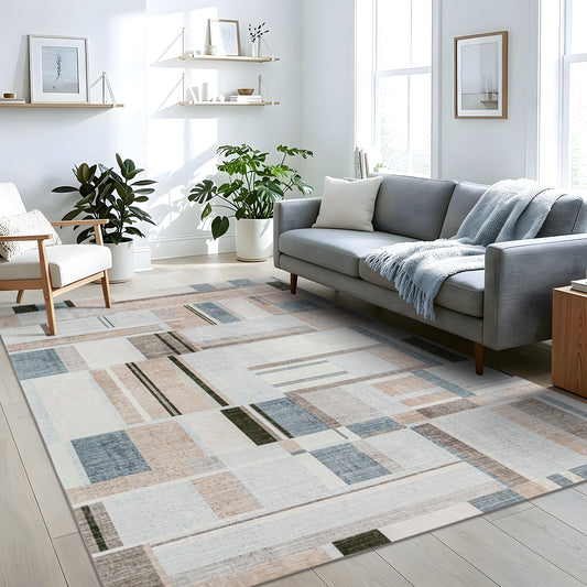 Machine Washable Rug - Abstract Terra