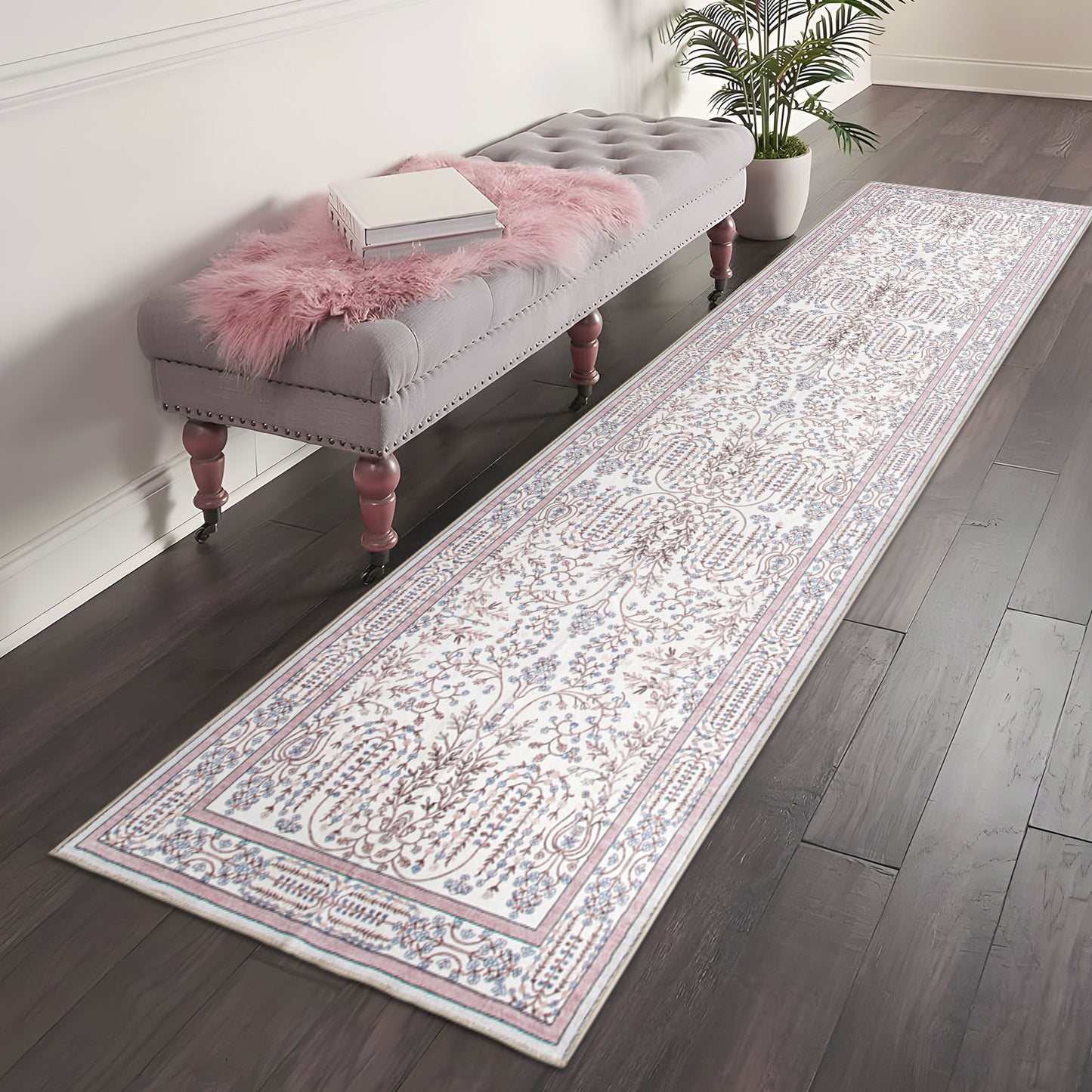 Machine Washable Rug - Vintage Blush