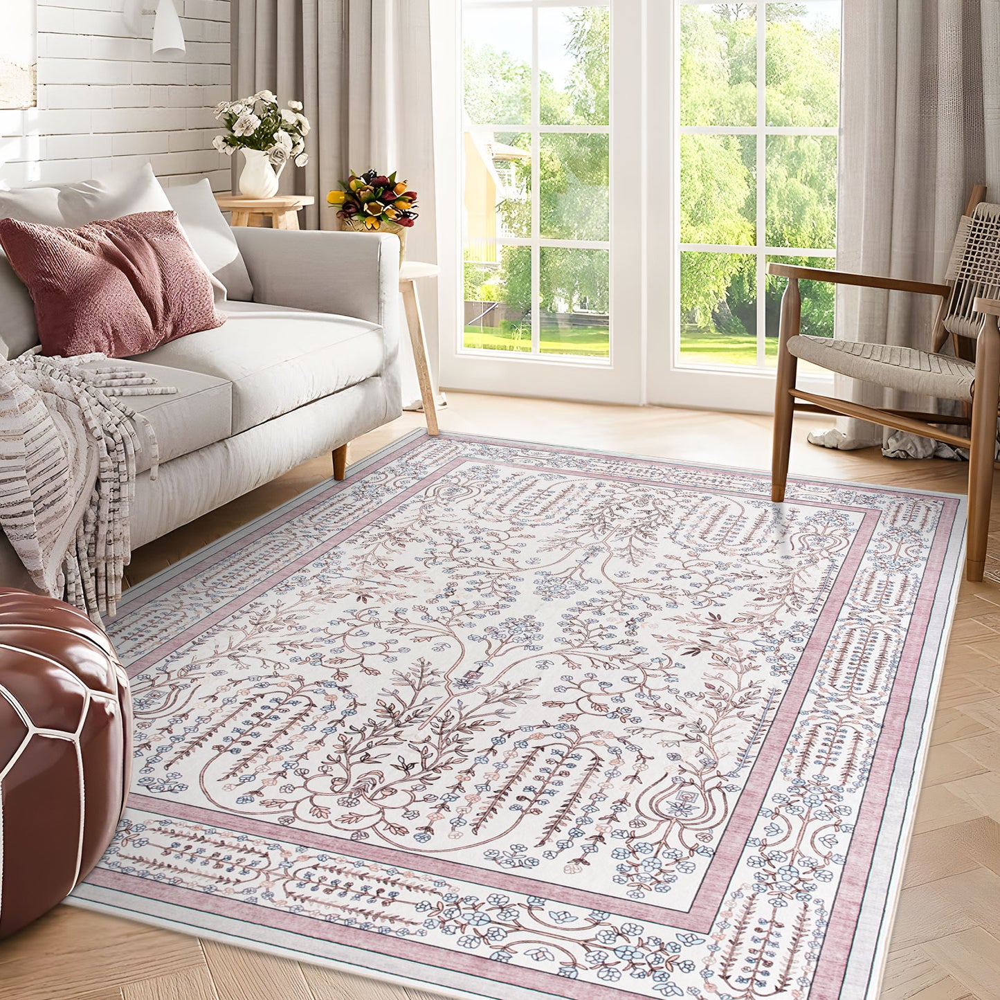 Machine Washable Rug - Vintage Blush