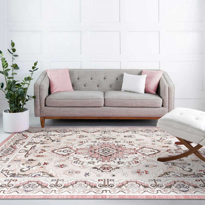 Machine Washable Rug - Vintage Rose