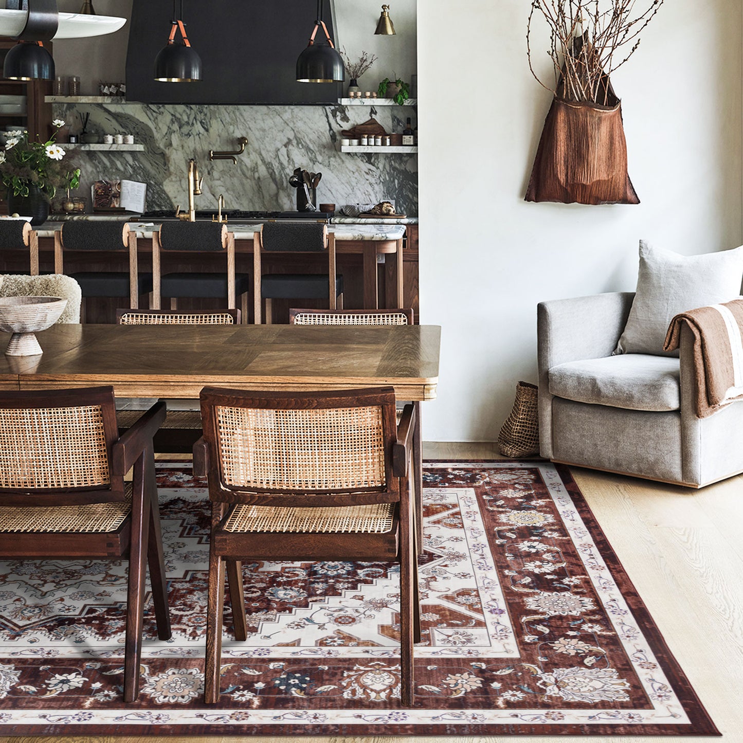 Machine Washable Rug - Ember