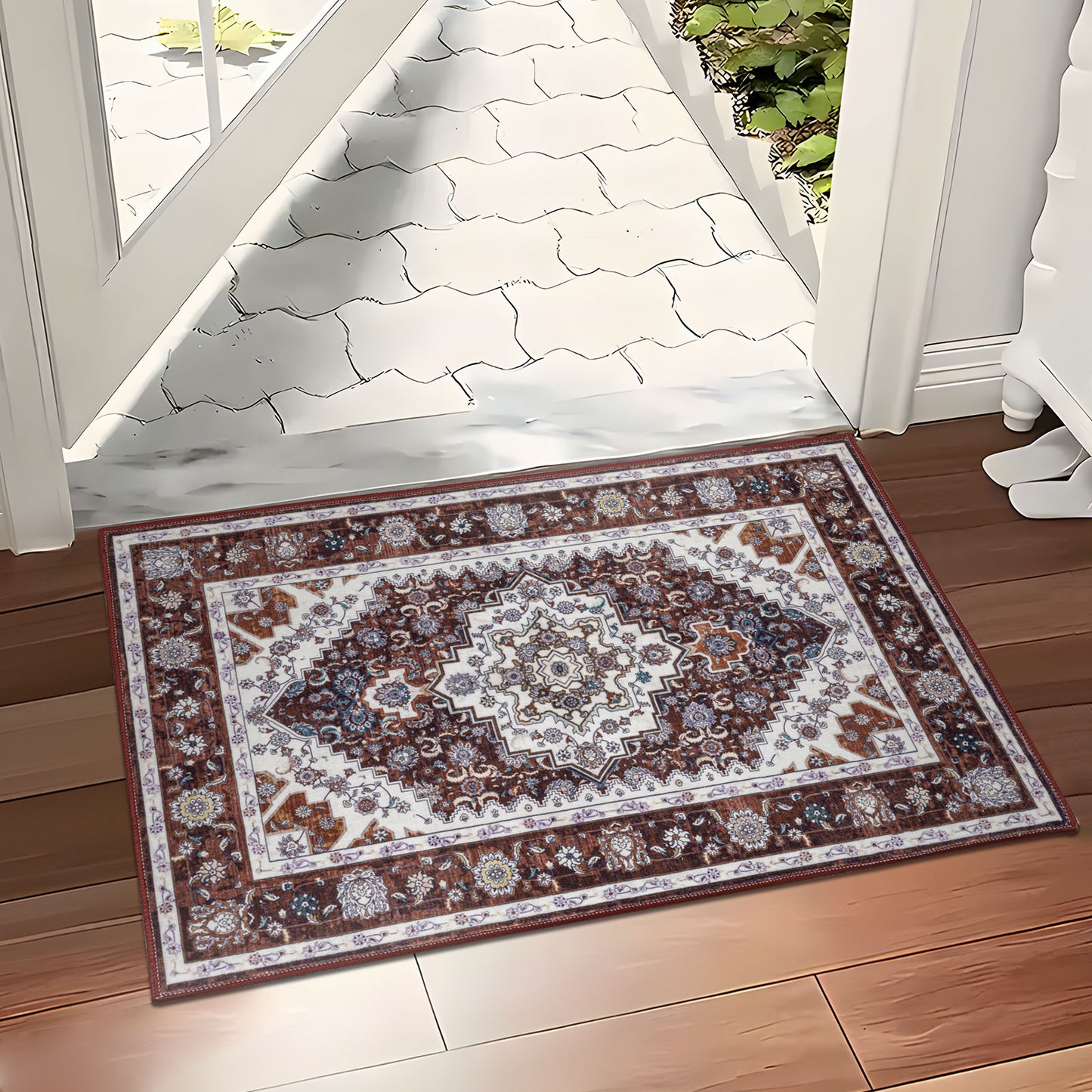 Machine Washable Rug - Ember