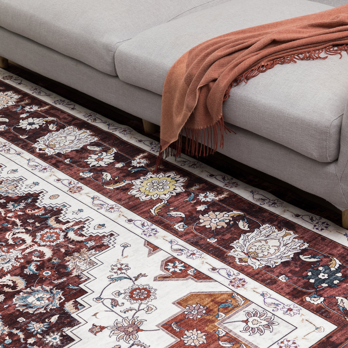 Machine Washable Rug - Ember