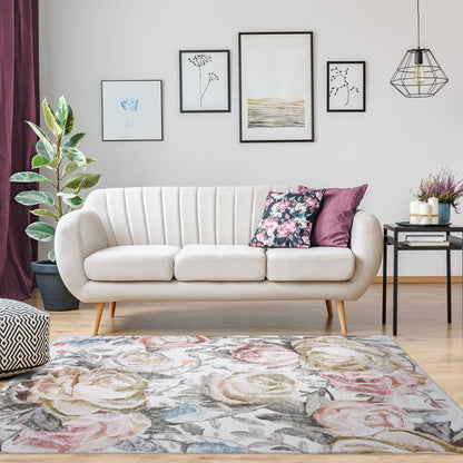 Machine Washable Rug - Rose Garden