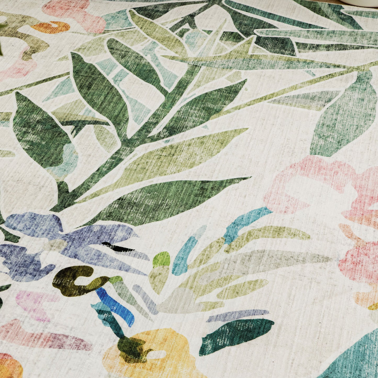 Machine Washable Rug - Spring Floral