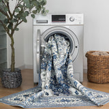 Machine Washable Rug - Coastal Blue