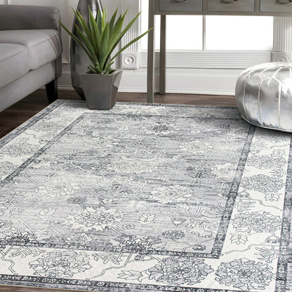 Machine Washable Rug - Isla Grey