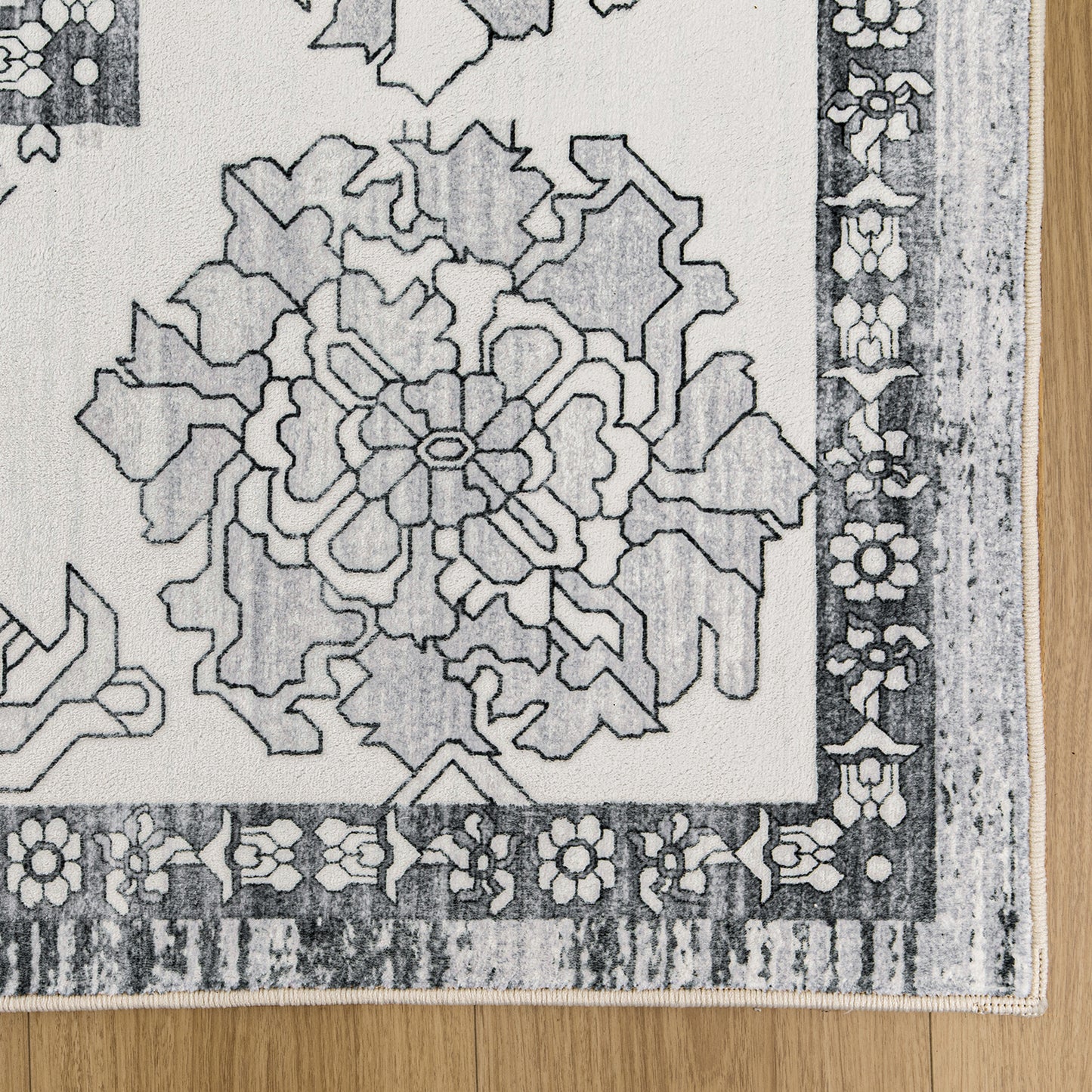 Machine Washable Rug - Isla Grey