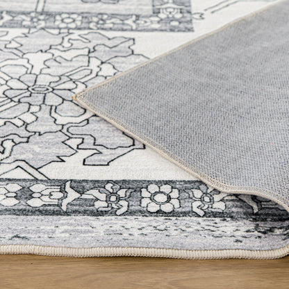 Machine Washable Rug - Isla Grey