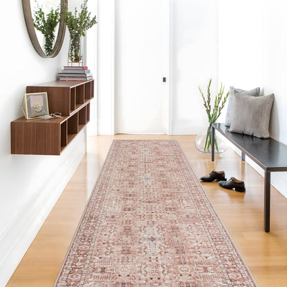 Machine Washable Rug - Terracotta