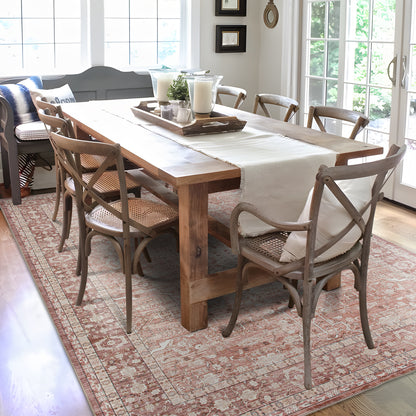 Machine Washable Rug - Terracotta