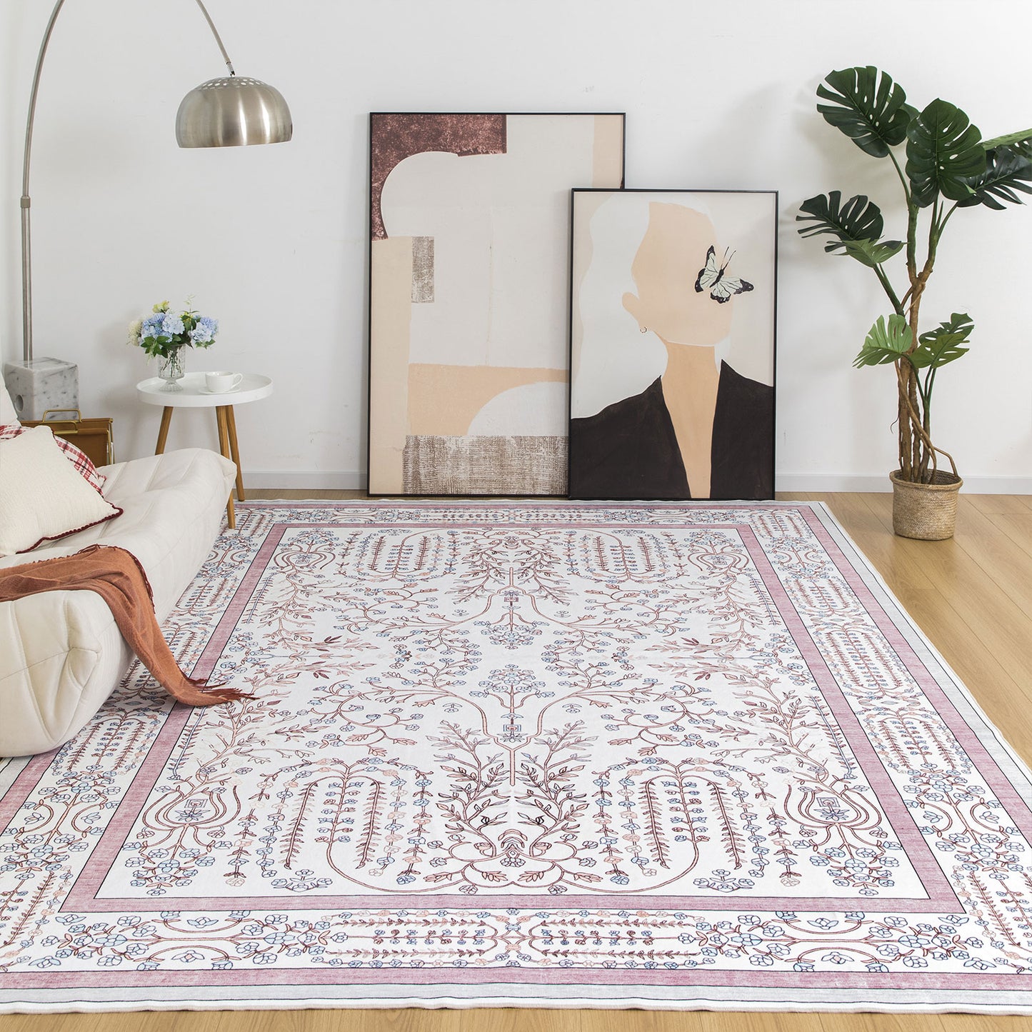 Machine Washable Rug - Vintage Blush