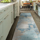 Machine Washable Rug - Teal Blue