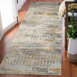 Machine Washable Rug - Grey & Gold