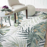 Machine Washable Rug - Tropical Leaves