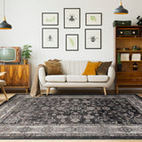 Machine Washable Rug - Dark Brown