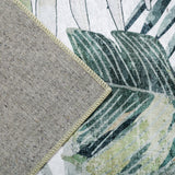 Machine Washable Rug - Tropical Leaves